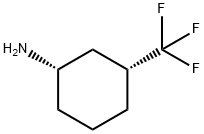 (1S,3R)-3-(三氟甲基)环己-1-胺 结构式