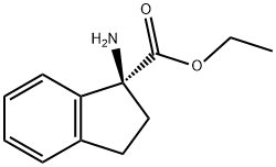 (S)-1-氨基-2,3-二氢-1H-茚-1-羧酸乙酯 结构式