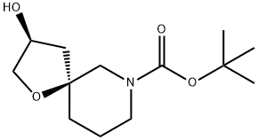 Racemic-(3S,5S)-Tert-Butyl 3-Hydroxy-1-Oxa-7-Azaspiro[4.5]Decane-7-Carboxylate 结构式