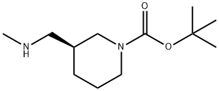 tert-butyl (S)-3-((methylamino)methyl)piperidine-1-carboxylate 结构式