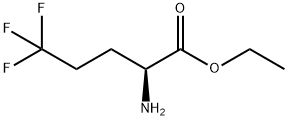 (2S)-2-氨基-5,5,5-三氟丙酸乙酯 结构式