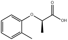 (R)-2-(邻甲苯氧基)丙酸 结构式