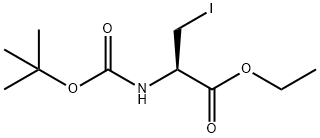 Alanine,N-[(1,1-dimethylethoxy)carbonyl]-3-iodo-,ethylester 结构式