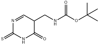 5-(N-t-Butyloxycarbonyl)aminomethyl-2-thiouracil 结构式