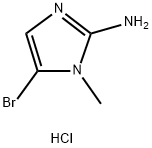 5-溴-1-甲基-1H-咪唑-2-胺盐酸盐 结构式