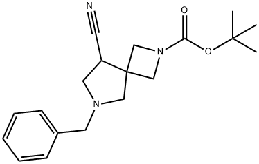 2-BOC-6-苄基-8-氰基-2,6-二氮杂螺[3.4]辛烷 结构式