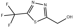 (5-(三氟甲基)-1,3,4-噻二唑-2-基)甲醇 结构式