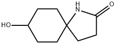 1-Azaspiro[4.5]decan-2-one, 8-hydroxy- 结构式
