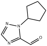 1-cyclopentyl-1H-1,2,4-triazole-5-carbaldehyde 结构式