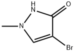 3H-Pyrazol-3-one, 4-bromo-1,2-dihydro-1-methyl- 结构式