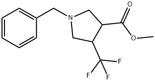 3-Pyrrolidinecarboxylic acid, 1-(phenylmethyl)-4-(trifluoromethyl)-, methyl ester