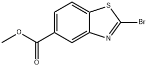 2-溴苯并[D]噻唑-5-羧酸甲酯 结构式