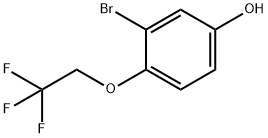 3-溴-4-(2,2,2-三氟乙氧基)-苯酚 结构式