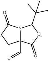 (3S,7aS)-3-(tert-butyl)-1,5-dioxohexahydropyrrolo[1,2-c]oxazole-7a-carbaldehyde 结构式