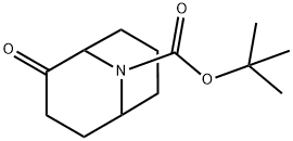 叔-丁基 2-氧亚基-9-氮杂二环[3.3.1]壬烷-9-甲酸基酯 结构式