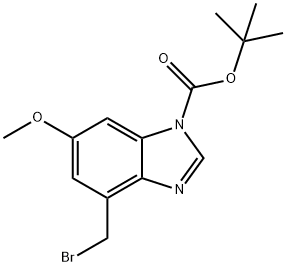 1H-Benzimidazole-1-carboxylic acid, 4-(bromomethyl)-6-methoxy-, 1,1-dimethylethyl ester