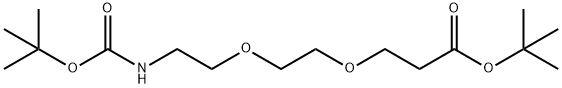 氨基叔丁酯-二聚乙二醇-C2-叔丁酯 结构式