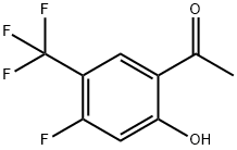 4-氟-2-羟基-5-(三氟甲基)苯乙酮 结构式