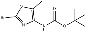 tert-butyl N-(2-bromo-5-methyl-1,3-thiazol-4-yl)carbamate 结构式