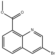 3-溴喹啉-8-羧酸甲酯 结构式