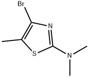 4-溴-N,N,5-三甲基噻唑-2-胺 结构式