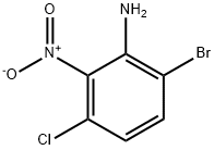 6-溴-3-氯-2-硝基苯胺 结构式