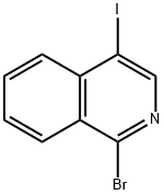 1-溴-4-碘异喹啉 结构式