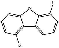 1-溴-6-氟二苯并呋喃 结构式