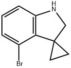 4-BROMOSPIRO[CYCLOPROPANE-1,3-INDOLINE] 结构式