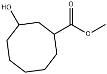 3-Hydroxy-cyclooctanecarboxylic acid methyl ester 结构式