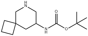 (6-氮杂螺[3.5]壬烷-8-基)氨基甲酸叔丁酯 结构式