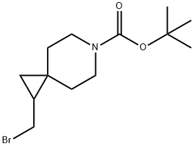 1-(溴甲基)-6-氮杂螺[2.5]辛烷-6-羧酸叔丁酯 结构式