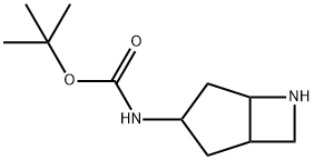 Carbamic acid, N-6-azabicyclo[3.2.0]hept-3-yl-, 1,1-dimethylethyl ester 结构式