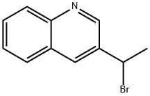 3-(1-溴乙基)喹啉 结构式