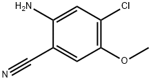 2-氨基-4-氯-5-甲氧基苯腈 结构式