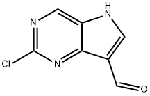 2-Chloro-7-formyl-5H-pyrrolo[3,2-d]pyrimidine 结构式