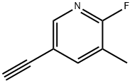 5-乙炔基-2-氟-3-甲基吡啶 结构式