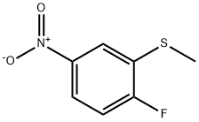 1-氟-2-甲基硫烷基-4-硝基苯 结构式