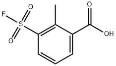 3-(氟磺酰基)-2-甲基苯甲酸 结构式