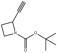 TERT-BUTYL 2-ETHYNYLAZETIDINE-1-CARBOXYLATE 结构式