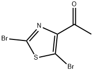 1-(2,5-二溴噻唑-4-基)乙-1-酮 结构式