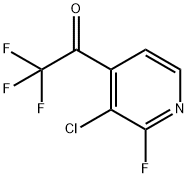 Ethanone, 1-(3-chloro-2-fluoro-4-pyridinyl)-2,2,2-trifluoro- 结构式