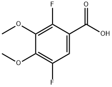 2,5-二氟-3,4-二甲氧基苯甲酸 结构式