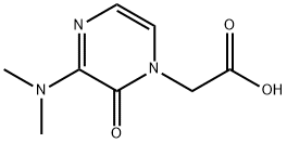 1(2H)-Pyrazineacetic acid, 3-(dimethylamino)-2-oxo- 结构式