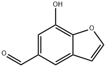 7-羟基-5-苯并呋喃甲醛 结构式