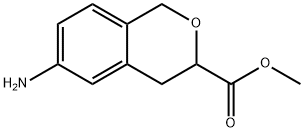 6-氨基异色满-3-羧酸甲酯 结构式