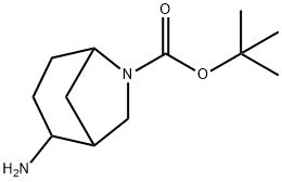 6-Azabicyclo[3.2.1]octane-6-carboxylic acid, 2-amino-, 1,1-dimethylethyl ester 结构式