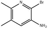 2-溴-5,6-二甲基吡啶-3-胺 结构式