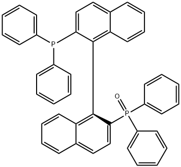 (S)-2,2'-双(二苯基膦)-1,1'-联萘一氧化物 结构式