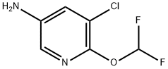 5-氯-6-(二氟甲氧基)吡啶-3-胺 结构式